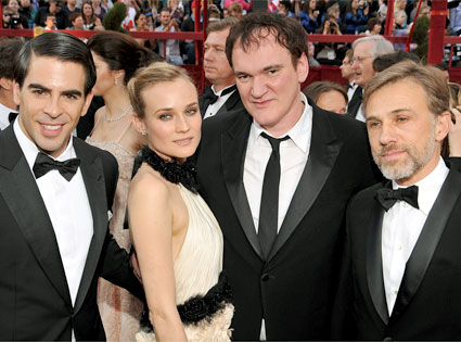 Eli Roth, Diane Kruger, Quentin Tarantino, Christoph Waltz Eli Roth, Diane Kruger, Quentin Tarantino, Christoph Waltz